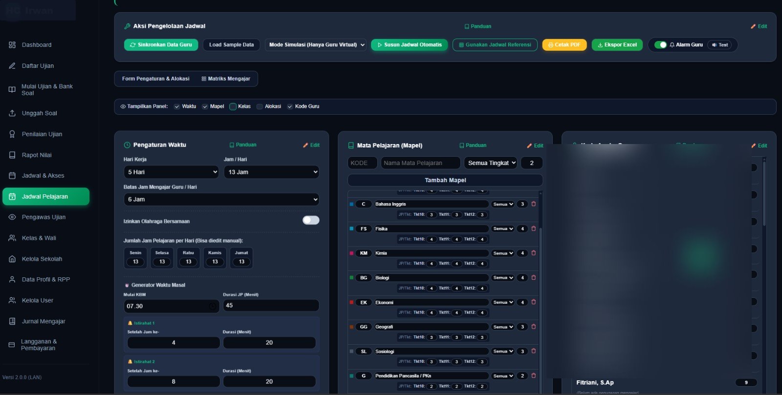 Penyusun Jadwal AI